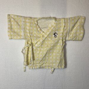 Baby Girl Snoopy Side‎ Tie yellow And White Top 6 9 Months